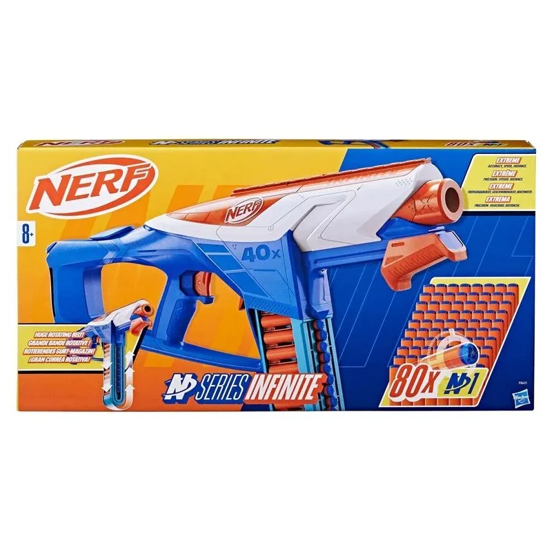 Rotaļu ierocis ar lodēm Hasbro Nerf F8631, 66.04 cm Daudzkrāsaina