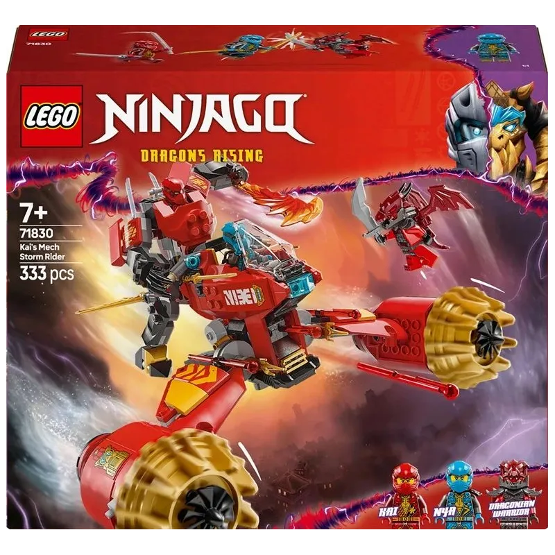 Konstruktors LEGO Ninjago Kai robots-Vētras braucējs 71830, 333 gab.