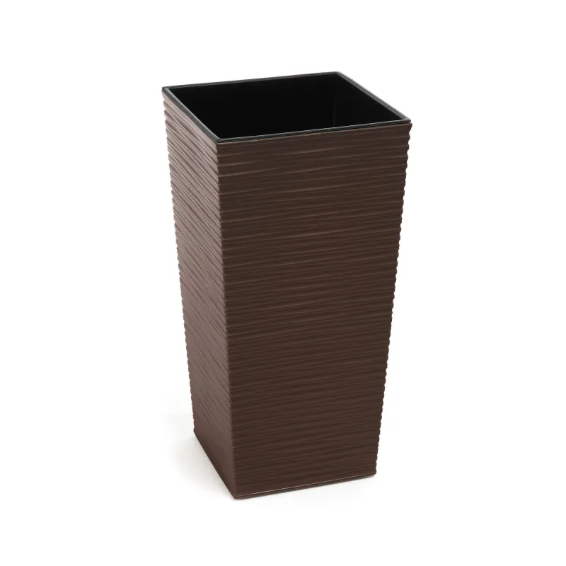 Puķu pods Lamela 593-83, plastmasa, brūna krās.