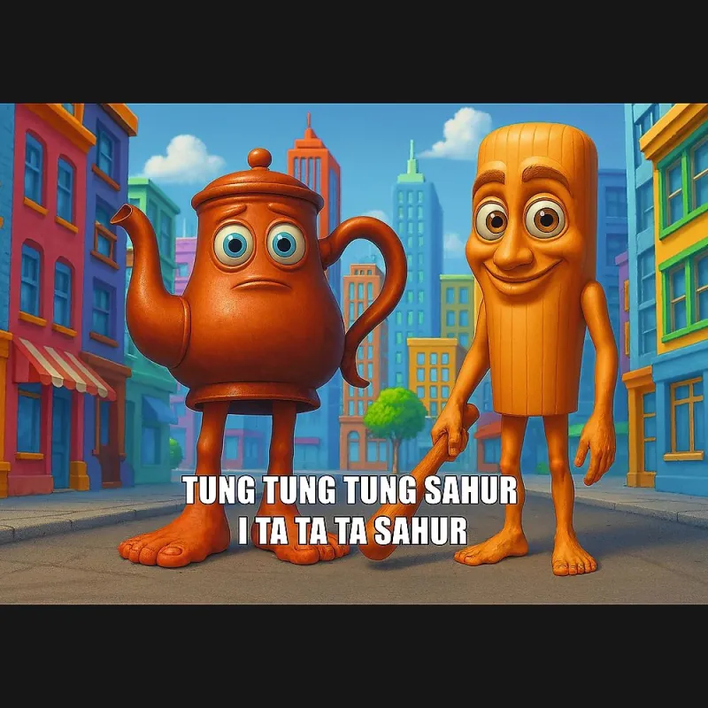 TREFL BRAINROT Puzle Tung Tung Sahur, 200 gab.