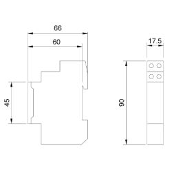 Laika slēdzis mehān mod apc-dr1 1p 16a