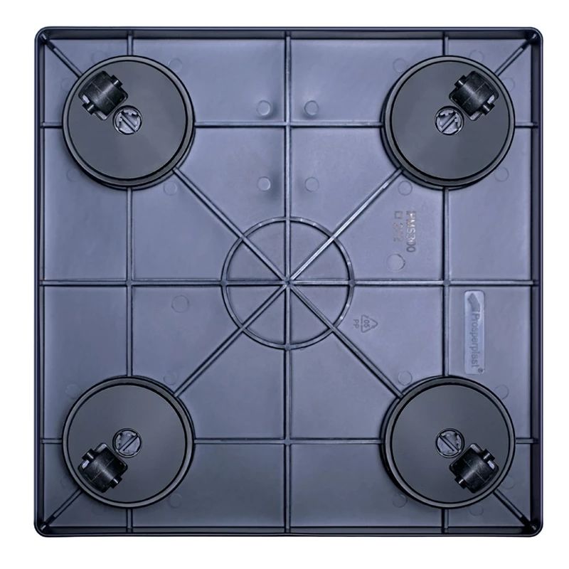 Paplāte plastm.ar riteņiem d40cm