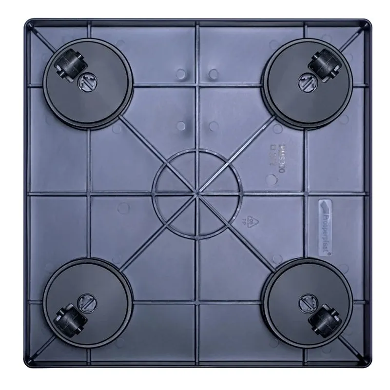 Puķpoda paliktnis uz riteņiem Prosperplast IPMS400, pelēka krās., 40 cm