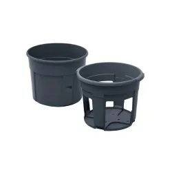 Puķu pods Keden IZIE300, plastmasa, antracīta krās.