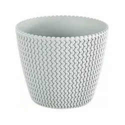 Puķu pods Prosperplast Splofy DSP260, plastmasa, balta krās.