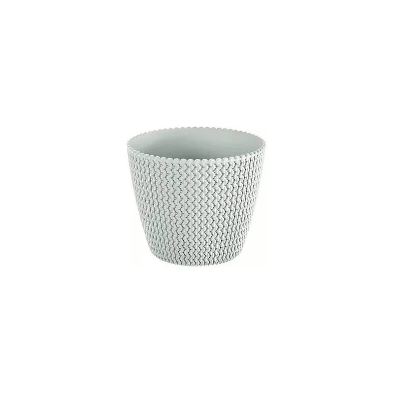 Puķu pods Prosperplast Splofy DSP260, plastmasa, balta krās.