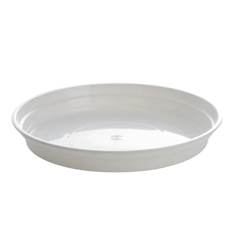 Puķu poda šķīvis Uniplastex UPO18, balta krās., 18 cm