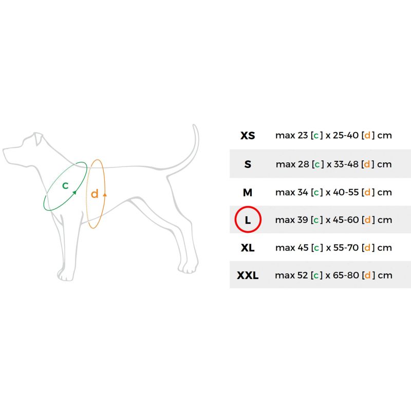 Krūšu siksna amiplay zila l 39x45-60cm