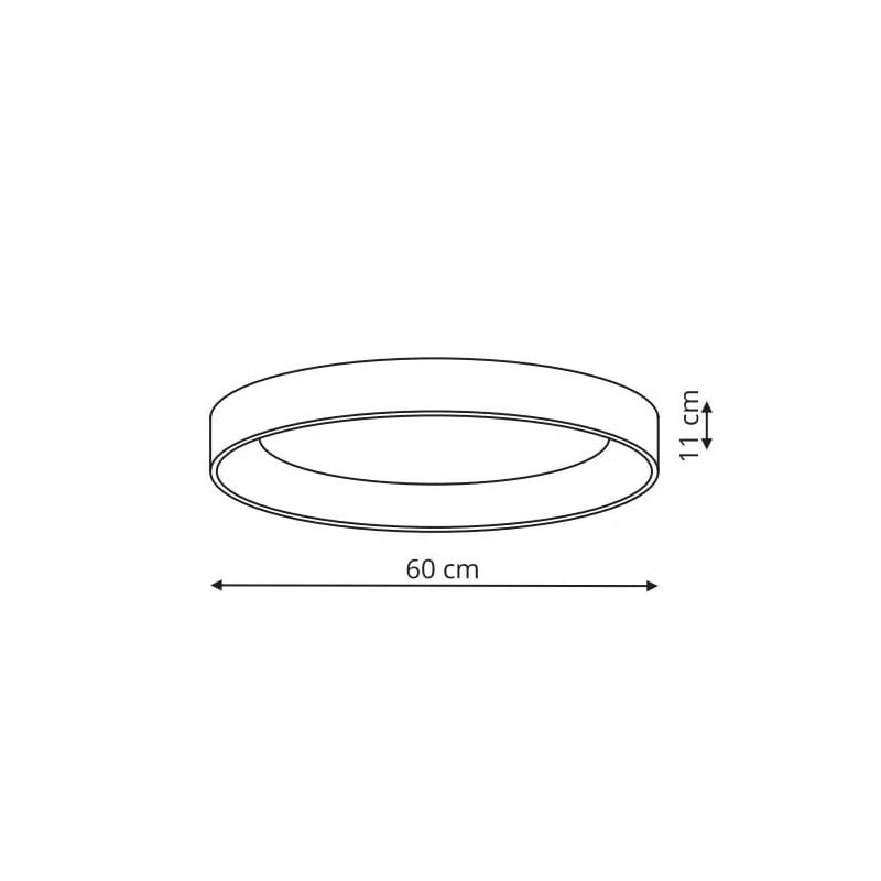 Lampa plafons Light Prestige Georgia LP-049-1C GD, LED, 3000 - 6000 °K, 1 x 36 W