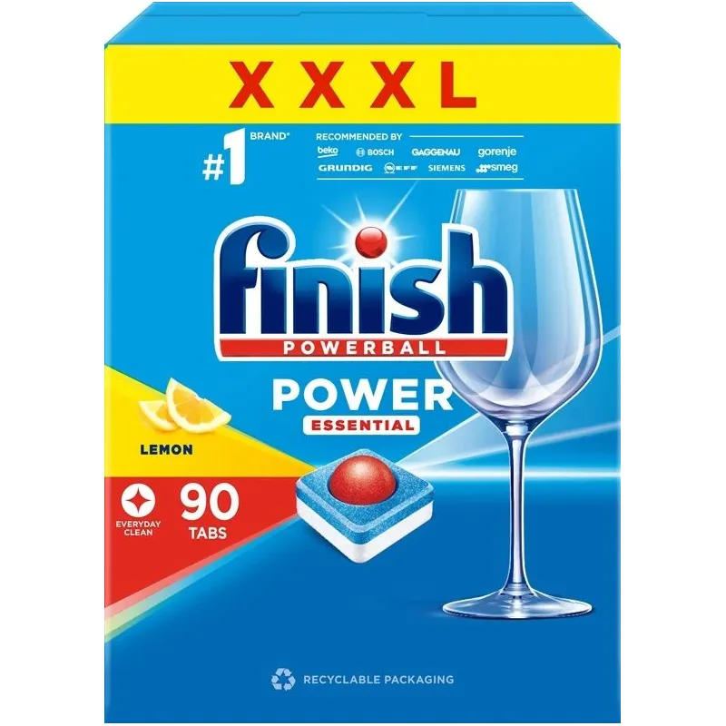Tabletes trauku mazgājamajai mašīnai Finish Power Essential, 90 gab.