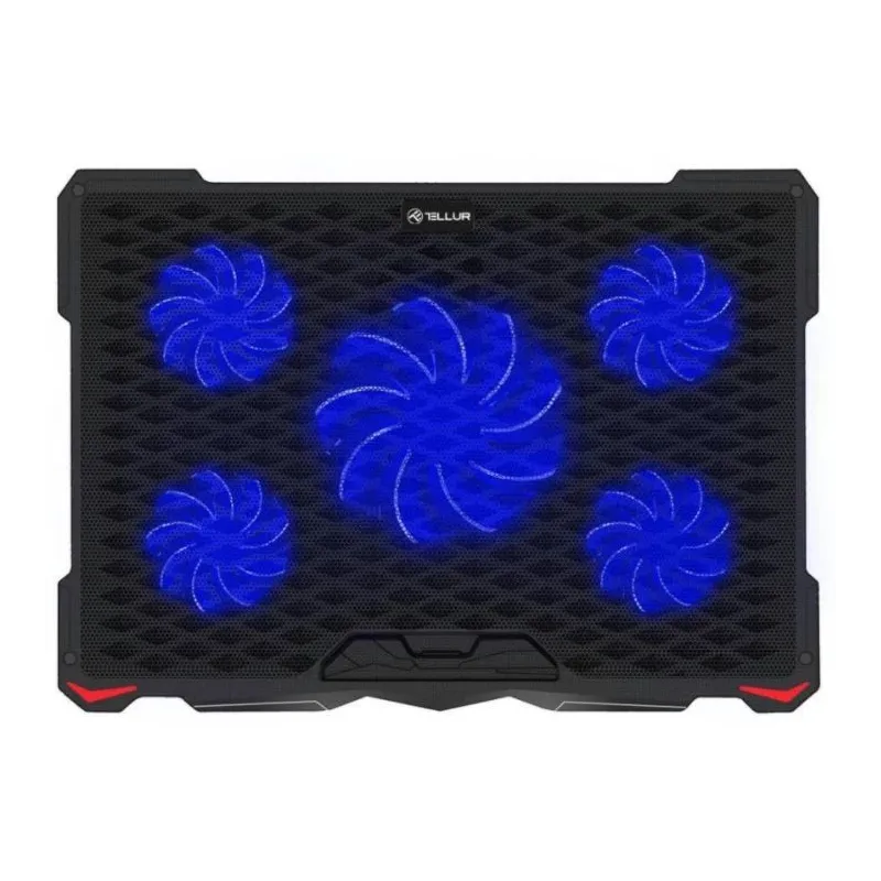 Tellur Cooling pad Basic 17, 5 fans, LED, Black