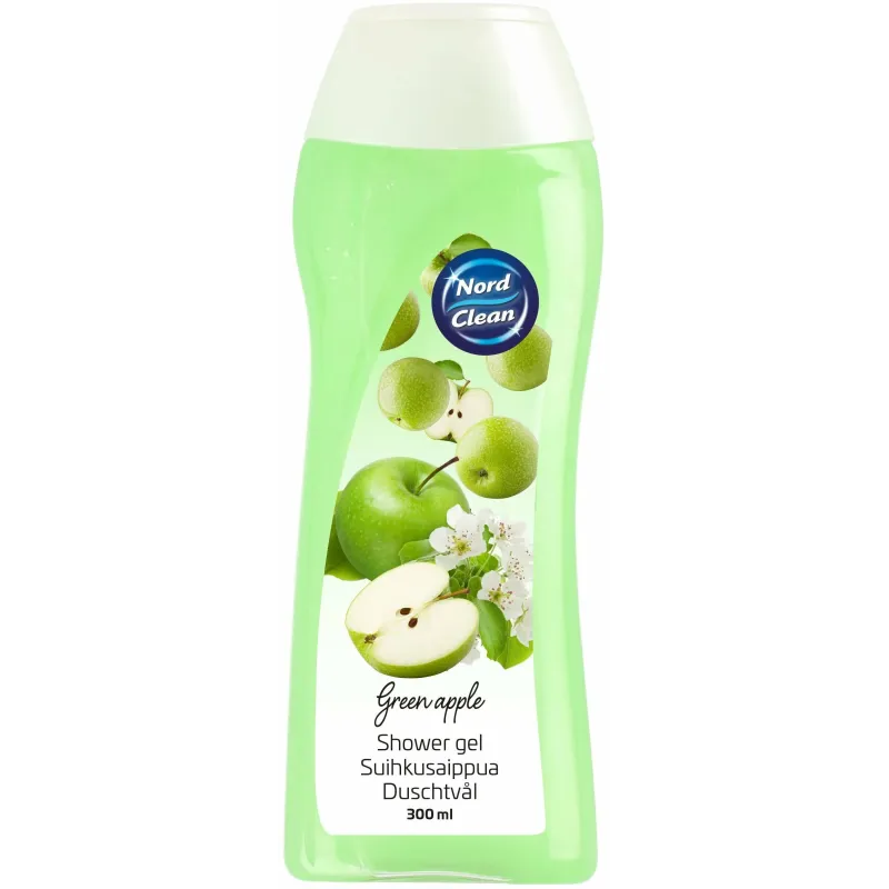 Ķermeņa mazgāšanās želeja Nord Clean Green Apple, 300 ml