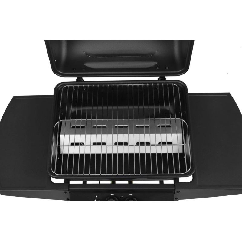 Gāzes grils pecos 2 melns