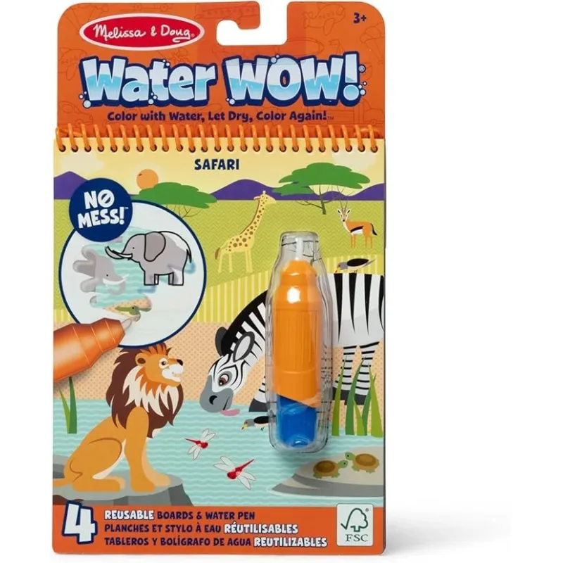 MELISSA & DOUG Water Wow! Ūdens krāsojamā grāmata – Džungļi