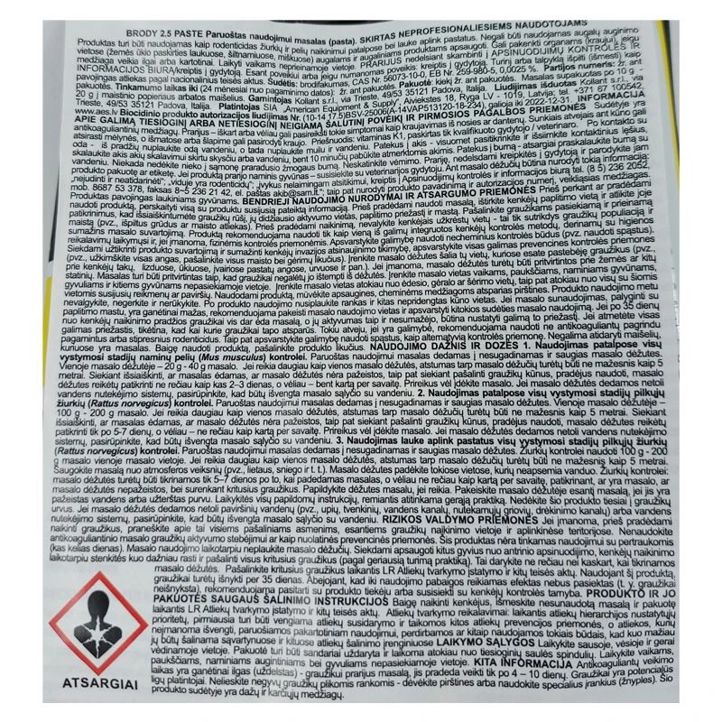 Pasta grauz.iznīcin.brody freshblue 150g