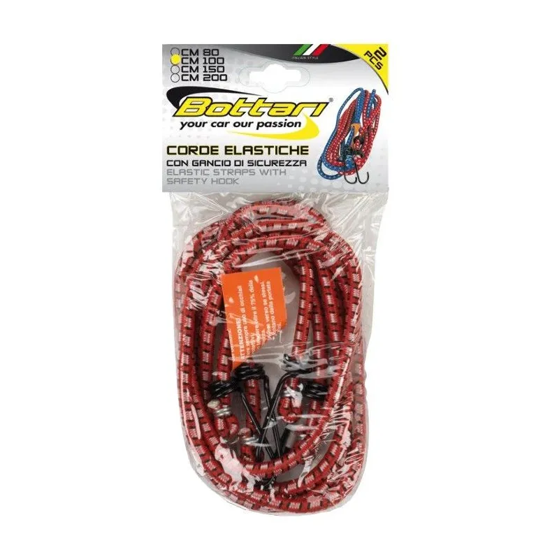 Kravas nostiprināšanas gumija Bottari Assorted, 1 m, 2 gab.