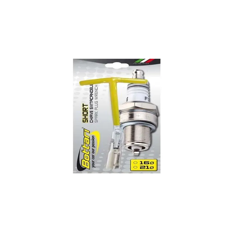 Auto aizdedzes sveces uzgriežņu atslēga Bottari Short, 21 mm