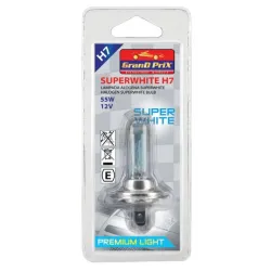 Auto spuldze Bottari Grand Prix Superwhite, halogēnā spuldze, balta krās., 12 V