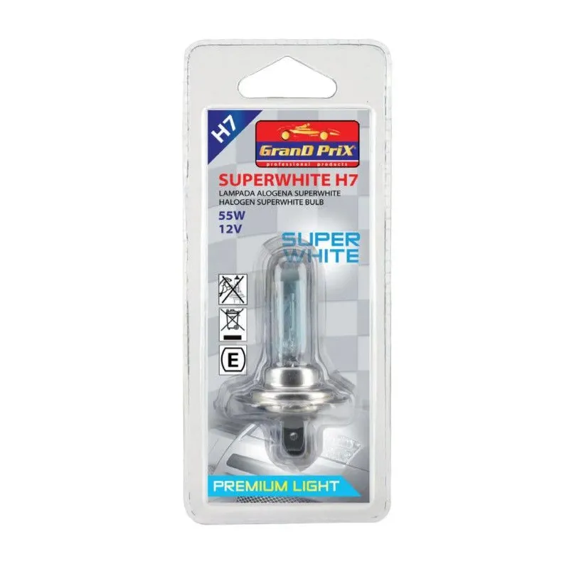 Auto spuldze Bottari Grand Prix Superwhite, halogēnā spuldze, balta krās., 12 V