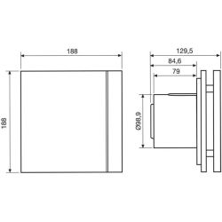 Ventilators silent design-100 cz