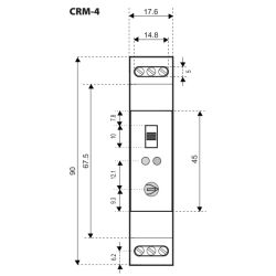 Releju kāpņu apgaismojumam crm-4 230v