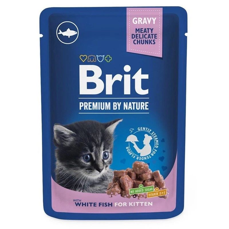 Barība konserv.kaķiem brit premium 100g