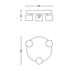 Spotlampa star 562433116 3x4.5w led
