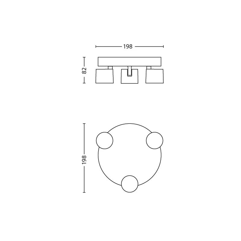Spotlampa star 562433116 3x4.5w led