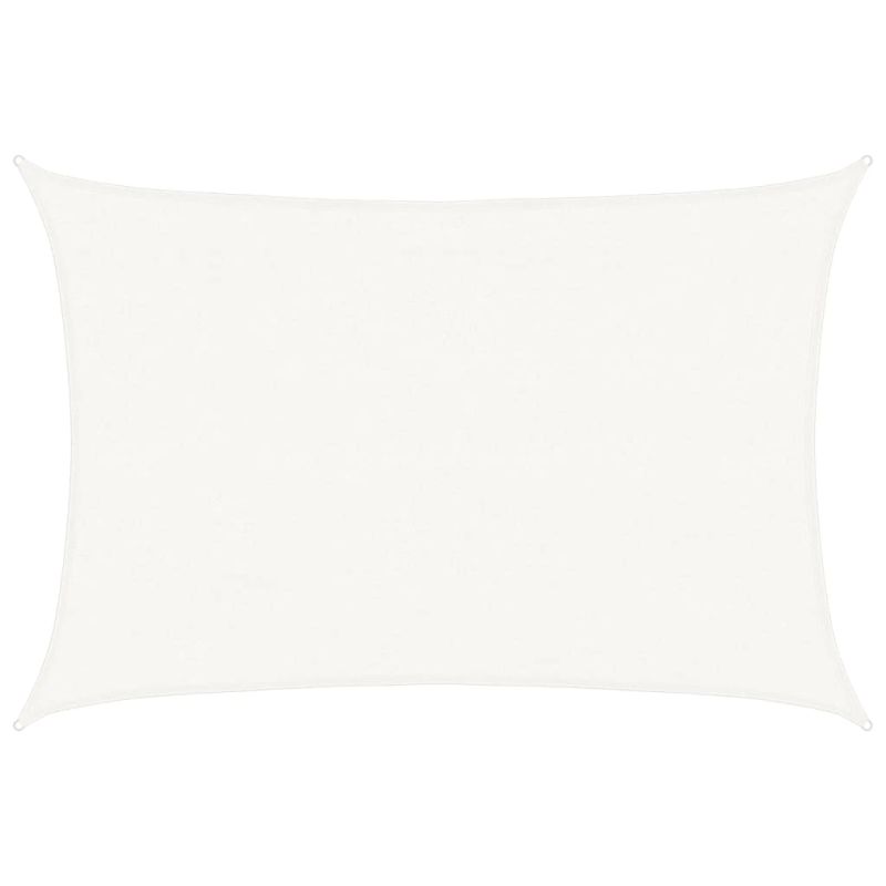 vidaXL HDPE saulessargs, 4x6 m, taisnstūra formas, balts