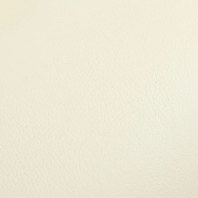 vidaXL masāžas krēsls ar kāju soliņu, atgāžams, krēmbalta mākslīgā āda