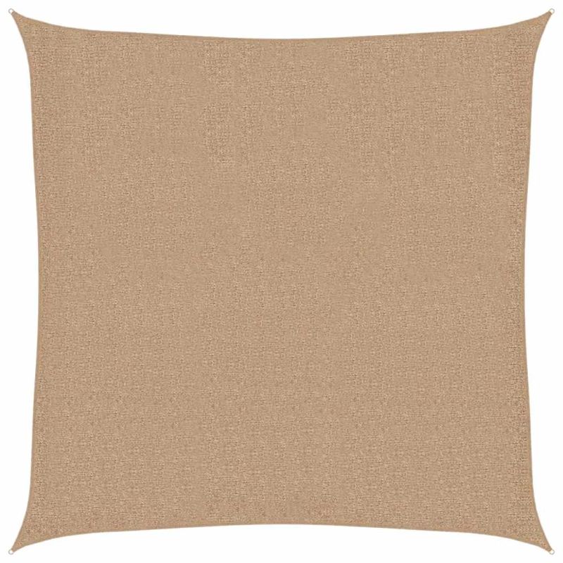 vidaXL saulessargs, 160 g-m², pelēkbrūns, 5x5 m, HDPE