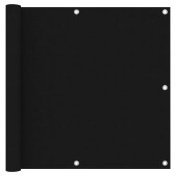 vidaXL balkona aizslietnis, 90x500 cm, melns oksforda audums