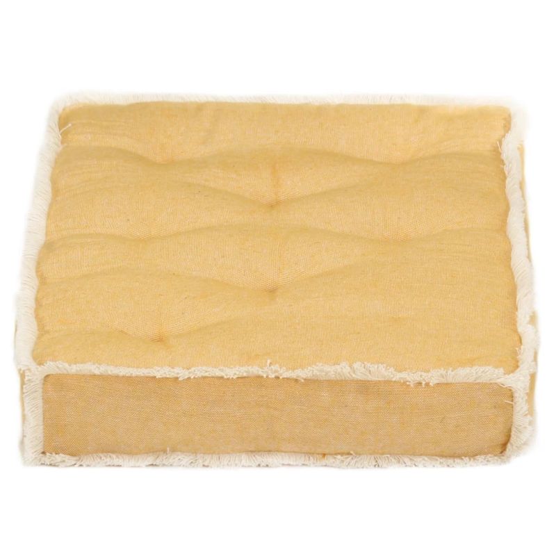 vidaXL palešu dīvāna matracis, 73x40x7 cm, dzeltens