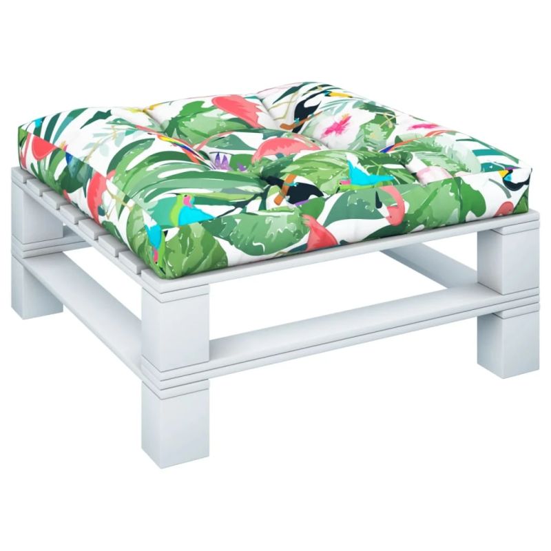 vidaXL palešu dīvāna spilvens, 70x70x12 cm, audums, daudzkrāsains