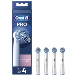 Oral-B EB60-4 Sensitive Clean Pro Zobu Birstes Uzgaļi, 4 Gab