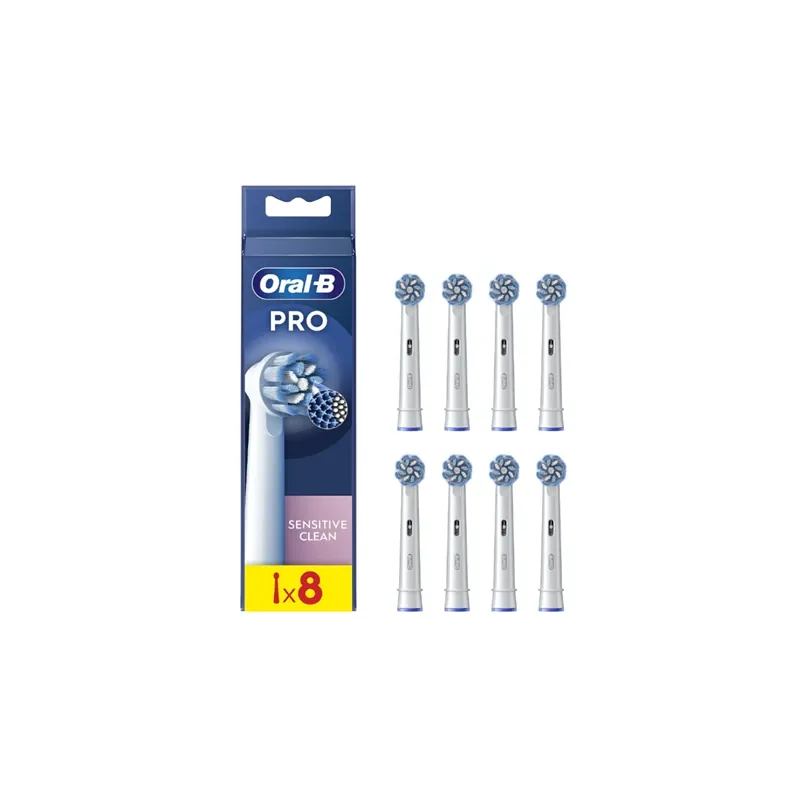 Oral-B EB60-8 Sensitive Clean Pro Zobu Birstes Uzgaļi, 8 Gab