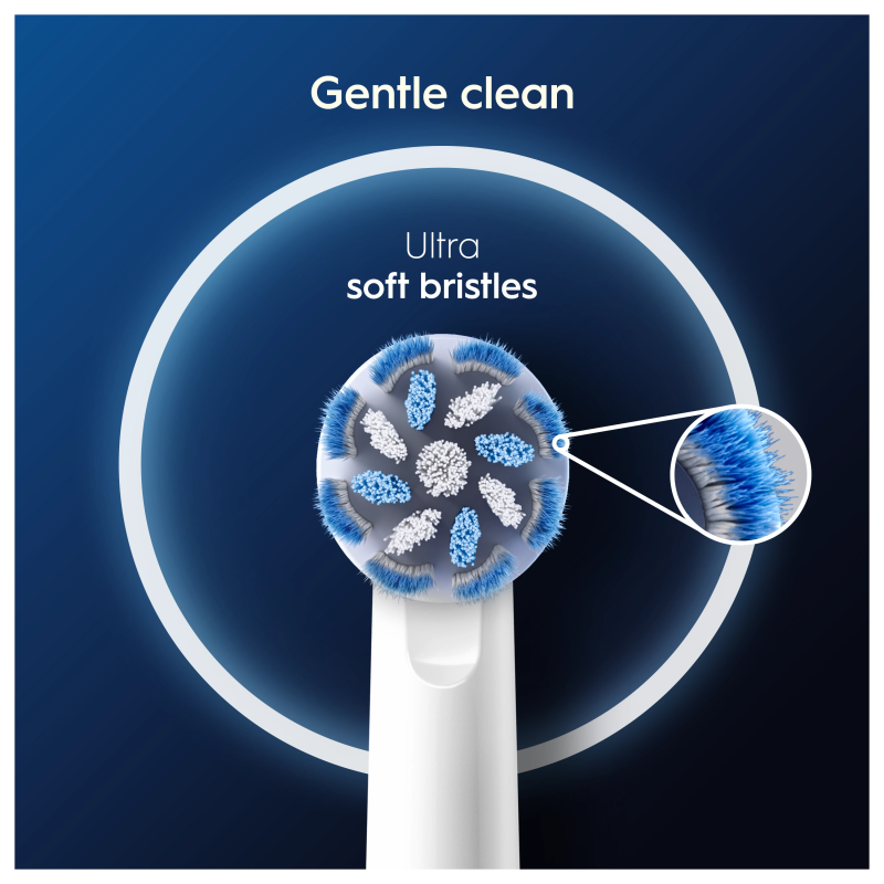 Oral-B EB60-8 Sensitive Clean Pro Zobu Birstes Uzgaļi, 8 Gab