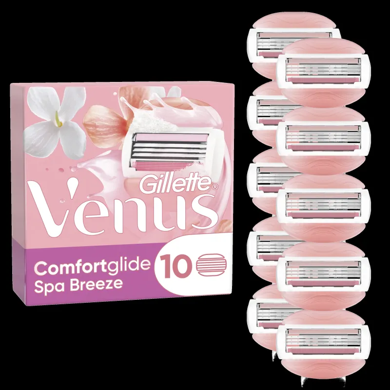 Gillette Venus ComfortGlide Spa Breeze Blade Refills, 10 pcs