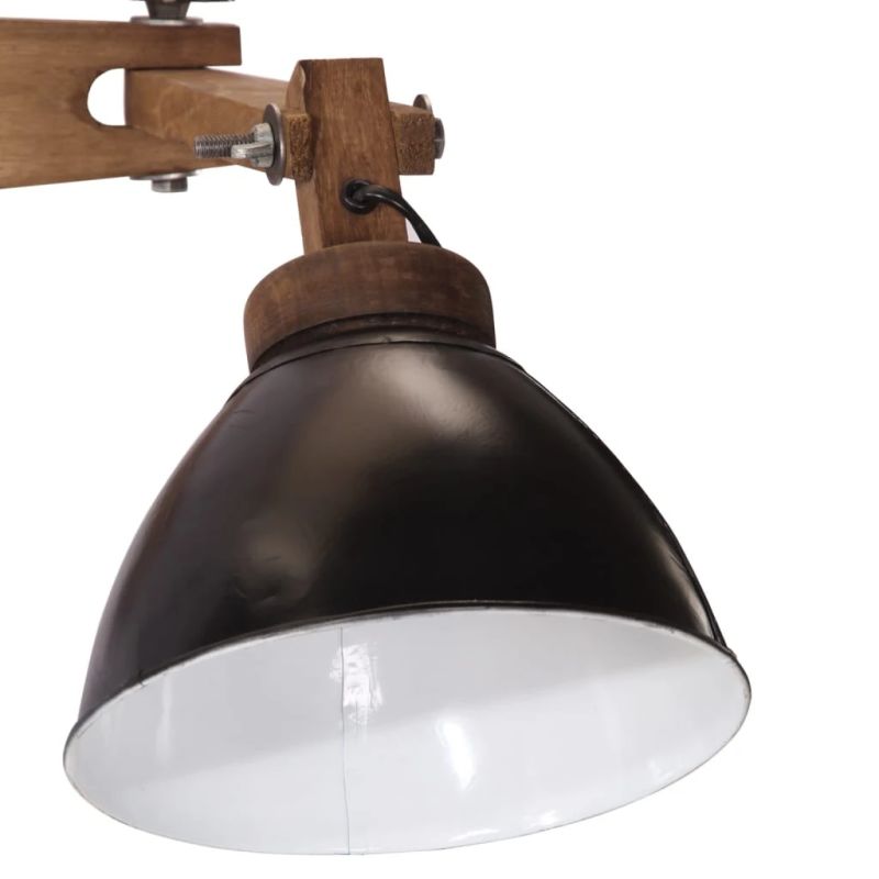 vidaXL sienas lampa, 25 W, melna, E27