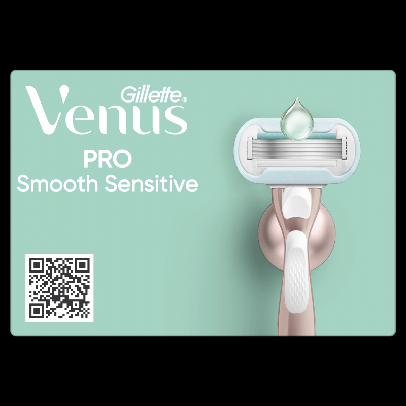 Gillette Venus Deluxe Smooth Sensitive Rosegold Skuveklis + 9 Skuvekļa Galviņas