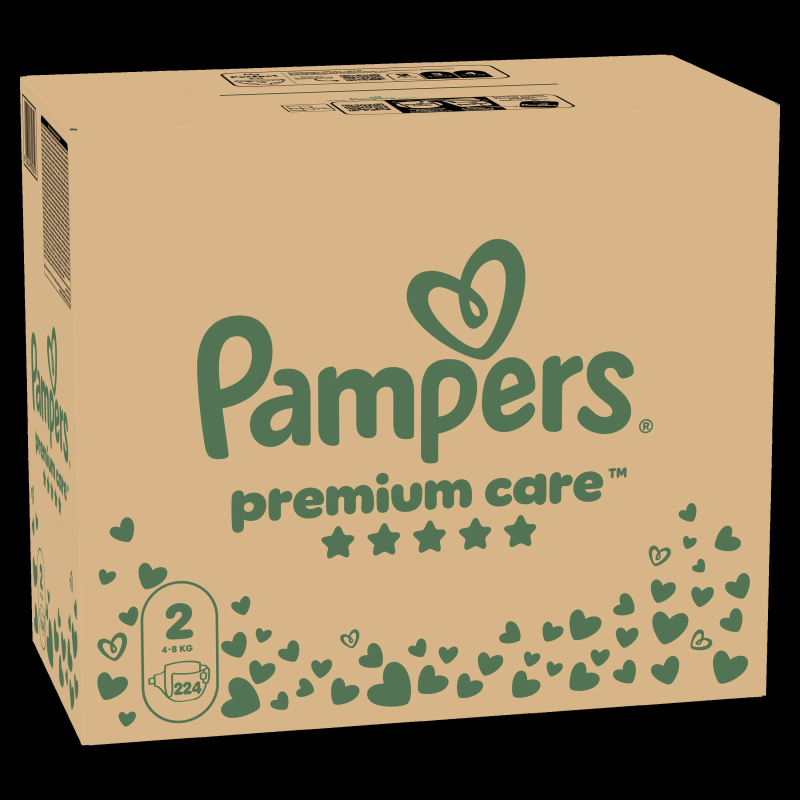 Pampers Premium Care Autiņbiksītes, 2 Izmērs, 224 Autiņbiksītes, 4-8kg