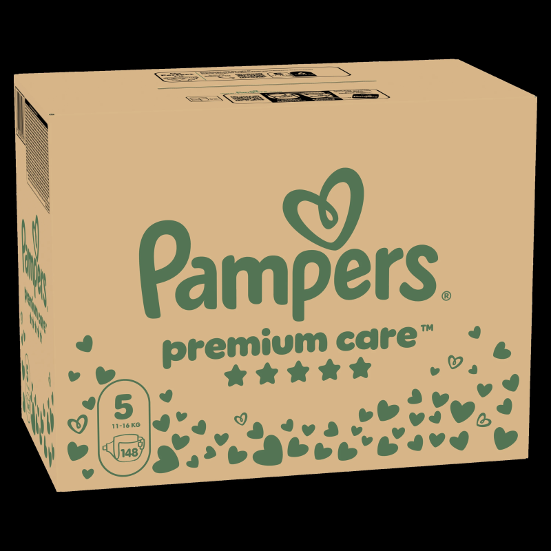 Pampers Premium Care Autiņbiksītes, 5 Izmērs, 148 Autiņbiksītes, 11-16 kg