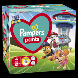 Pampers Pants Paw Patrol Autiņbiksītes, Izmērs 4, 72 Autiņbiksītes, 9-15 kg
