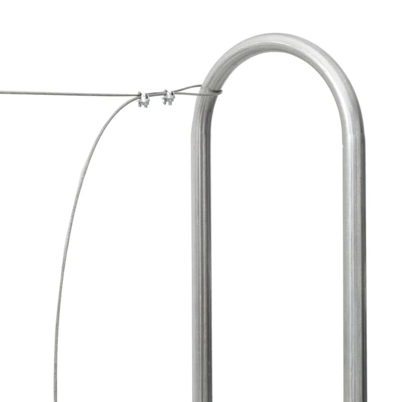 vidaXL malkas uzglabāšanas statīvs, 100x25x150 cm, cinkots tērauds