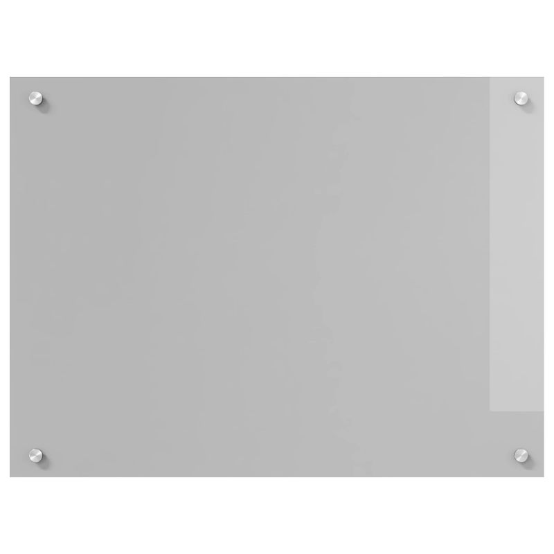 vidaXL Virtuves aizsargpanelis Gaiši pelēks 80 x 60 cm rūdīts stikls