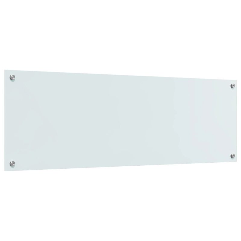 vidaXL Virtuves aizsargpanelis Balts 120 x 40 cm rūdīts stikls
