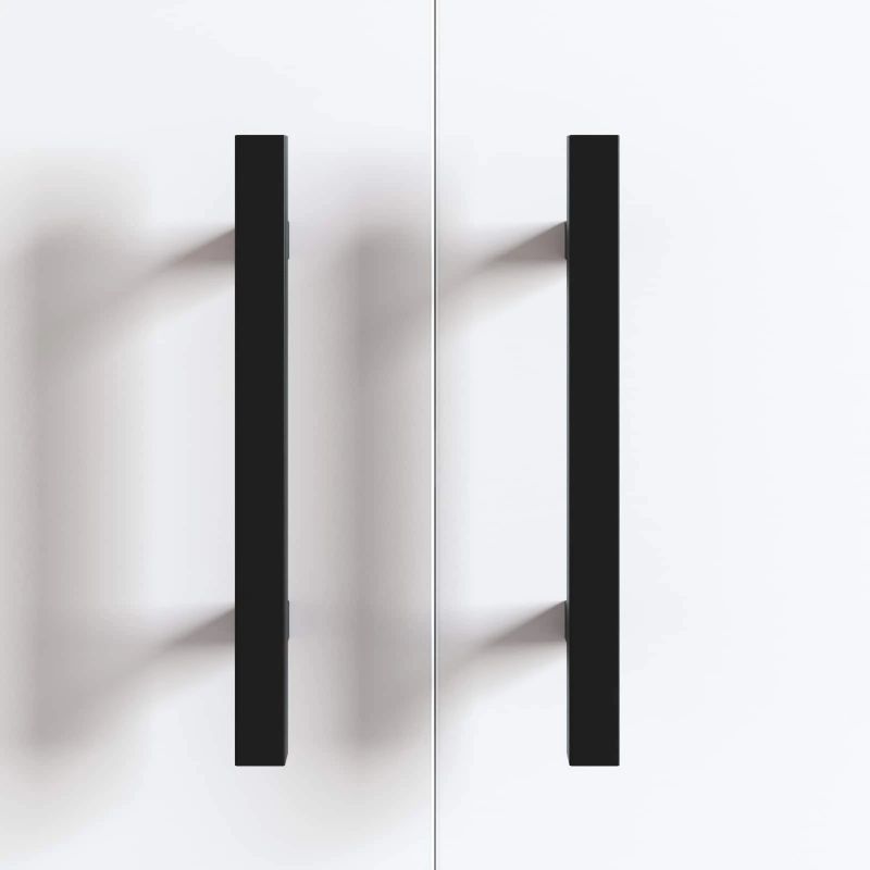 vidaXL Skapja rokturis 420 pcs Melna 150 x 12,3 x 35,2 mm