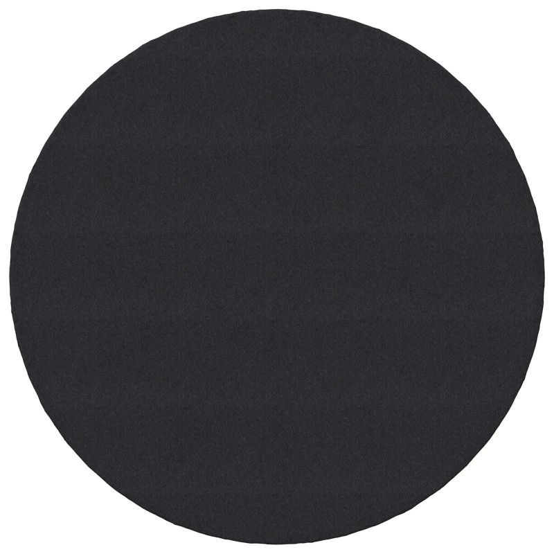 vidaXL Mēbeļu kāju paliktnes 12 pcs Melna DIA 30 x 2 mm EVA