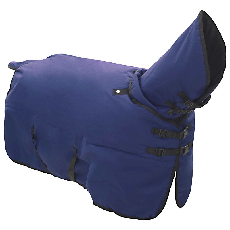 vidaXL Zirgu sega Tumši zaļa un melna 135 cm Poliesters