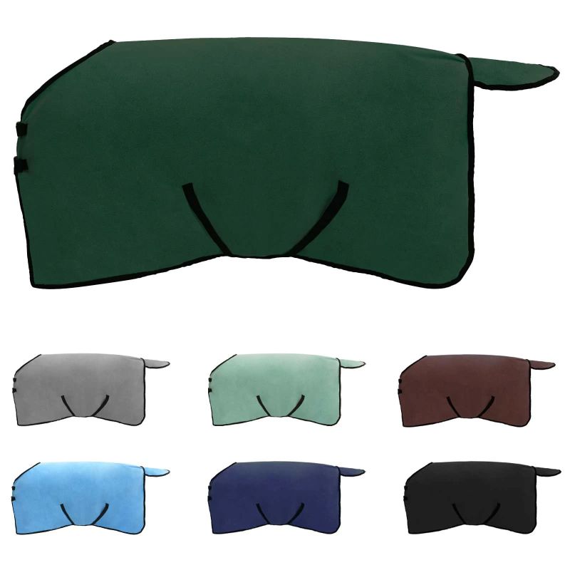 vidaXL Zirgu sega Pilnīgi tumši zaļa Poliesters